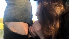 Beauty Sucks Cock In The Car. Pulsating Cum Mouth. Ocp