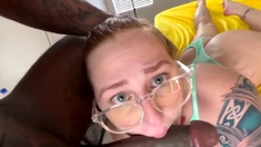 Blonde geek porn hardcore sex big cock deep pleasure