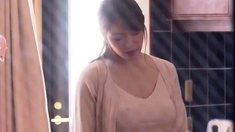 Asian japanese amateur has deep throat