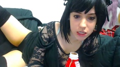 Shy brunette homemade amateur webcam teen