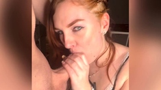 Redhead blowjob amateur slut and masturbate
