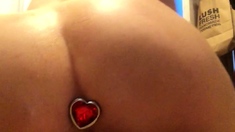 Huge ass brunette anal masturbating free cam