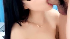 Great close up in japanese teen blowjob pov