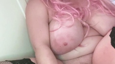 Great Big Boobs On Masturbating Redhead