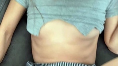 Sexy Teen Brunette Chick Handjobs POV
