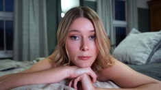 Amateur blonde pov blow