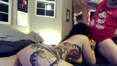 Brunette babe fucked doggystyle