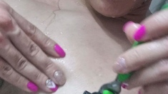 Cummy amateur pussy close up