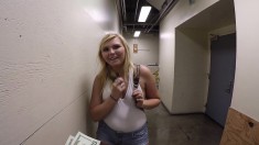 Gorgeous Blonde With A Divine Ass Works Her Juicy Slit On A Hard Cock