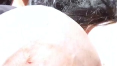 Chubby Brunette Big Boobs Dildo Masturbation