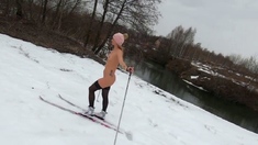 Nude Skiing Solo Female With Tattoos