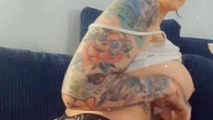 Stacked brunette goes solo toys and masturbation