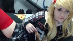 Pretty Blonde Teen Uses Fingers And Toys On Her Juicy Snatch