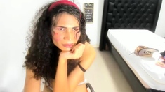 Webcam Teen masturbates and pretends you came in her mouth