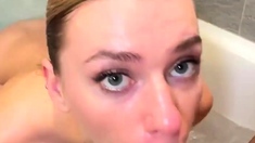 Hot Brunette Girlfriend POV Blowjob