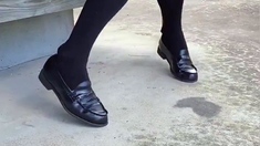 Public amateur fucked outdoors before cumshot
