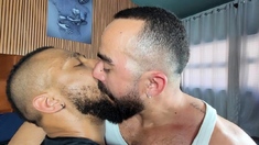 RJ MALE VIDEOS - Interracial Kissing Between Two Bearded