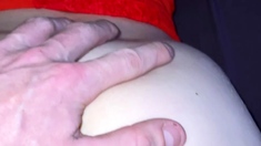 Hot POV homemade blowjob with brunette girlfriend