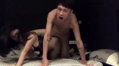 Asian Amateur In Black Lingerie 6