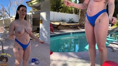 Slutty Amateur Flashing Her Big Boobs In The Backseat