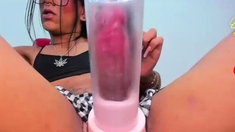 Solo Ebony Masturbation Shemale Cumming