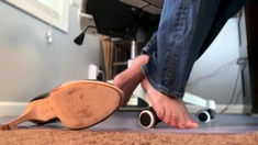 Linsey Dawn solo foot fetish