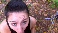 Horny Vlogger Finds Cock To Suck Outdoors