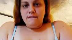 Big boobs milf masturbates with her dildo