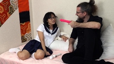 Stepdad finds stepdaughter's toys - dildo in her tiny