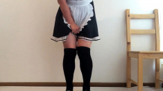 Cute Japanese Maid Pees Herself