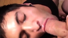 sucking a massive straight dudes cock