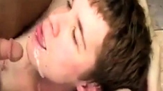 Sloppy Facial Followed By Messy Sperm Makeout!