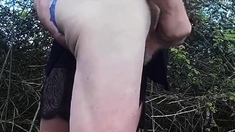Finger in bum plus teeth on nipple equals cum