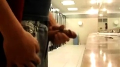 Bigcockflasher - Caught Wanking In Public Restroom