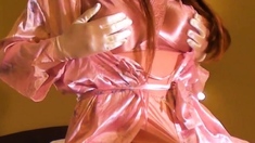 Crossdresser Lena cums again